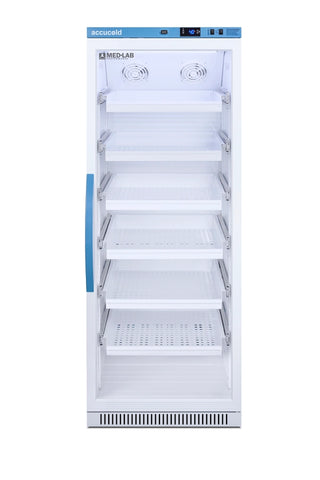 Accucold ARG12MLDR 24" Upright Laboratory Refrigerator with 6 Removable Drawers and Glass Door, 12 Cu. Ft.