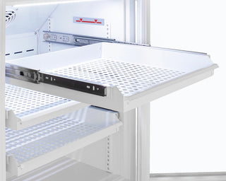 Accucold ARG12MLDR 24" Upright Laboratory Refrigerator with 6 Removable Drawers and Glass Door, 12 Cu. Ft.