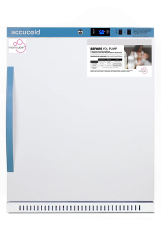 Accucold ARS62MLMCBIADALK 24" ADA Height MOMCUBE Breast Milk Refrigerator with Lockers, 6 Cu. Ft.