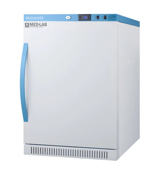 Accucold ARS6ML 24" ADA Height Laboratory Refrigerator with Antimicrobial Handle, 6 Cu. Ft.