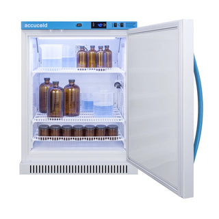 Accucold ARS6ML 24" ADA Height Laboratory Refrigerator with Antimicrobial Handle, 6 Cu. Ft.