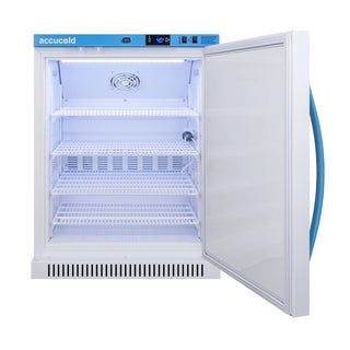 Accucold ARS6ML 24" ADA Height Laboratory Refrigerator with Antimicrobial Handle, 6 Cu. Ft.