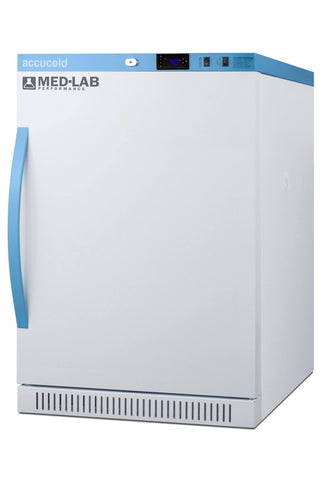 Accucold ARS6MLDR 24" ADA Height Laboratory Refrigerator with Removable Drawers and Antimicrobial Handle, 6 Cu. Ft. 