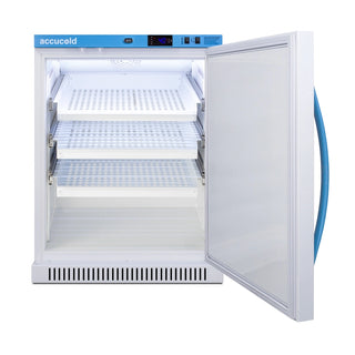 Accucold ARS6MLDR 24" ADA Height Laboratory Refrigerator with Removable Drawers and Antimicrobial Handle, 6 Cu. Ft. 