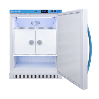 Accucold ARS6MLMCLK 24" MOMCUBE Breast Milk Refrigerator with Interior Lockers and Antimicrobial Handle, 6 Cu. Ft.