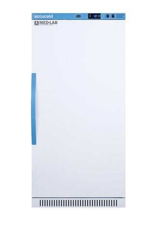 Accucold ARS8ML 24" Upright Laboratory Refrigerator with Antimicrobial Handle, 8 Cu. Ft. 