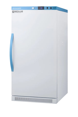 Accucold ARS8ML 24" Upright Laboratory Refrigerator with Antimicrobial Handle, 8 Cu. Ft. 