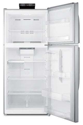 Accucold BKRF21SS 30" Wide Break Room Refrigerator-Freezer with NIST Calibrated Thermometers, 20.5 cu.ft.