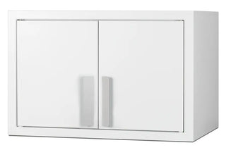 Accucold CAB1812WHITE 18" Wide Wall Cabinet, White Metal French Door Storage Cabinet