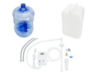 Accucold CKPUMPKIT Water Pump Kit, No Plumbing Required Sink Conversion System for Kitchenettes with 5 Gallon Water Jug and Waste Container