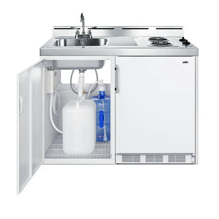 Accucold CKPUMPKIT Water Pump Kit, No Plumbing Required Sink Conversion System for Kitchenettes with 5 Gallon Water Jug and Waste Container
