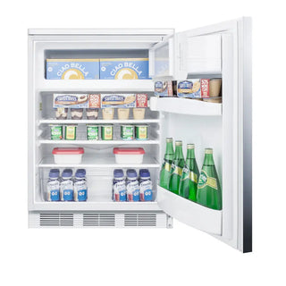 Accucold CT66LWBISSHH 24" Wide Built-In Refrigerator-Freezer, 5.1 cu.ft.