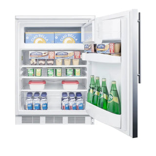 Accucold CT66LWBISSHV 24" Wide Built-In Refrigerator-Freezer, 5.1 cu.ft. 