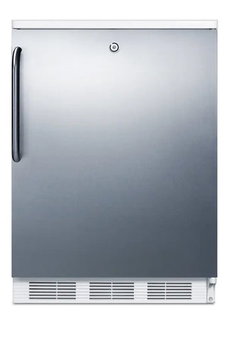 Accucold CT66LWBISSTB 24" Wide Built-In Refrigerator-Freezer, 5.1 cu.ft.