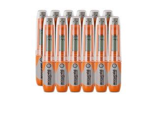 Accucold DLSA11-12P Portable Data Logger Set of 12, Cold Chain Temperature Monitoring Device 