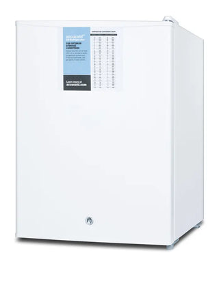 Accucold FF28LWHPRO Compact All-Refrigerator, 2.4 cu.ft., White, Digital Thermostat, Factory Installed Lock