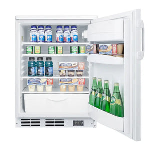 Accucold FF6LW7NZ 24" Wide All-Refrigerator Nutrition Center Series NSF-7 Approved, NIST Calibrated Thermometer, 5.5 cu.ft.