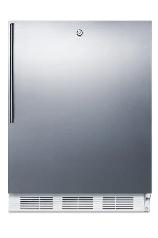 Accucold FF6LW7SSHVADA 24" Wide ADA Height All-Refrigerator with Stainless Steel Wrapped Door, 5.5 cu.ft.