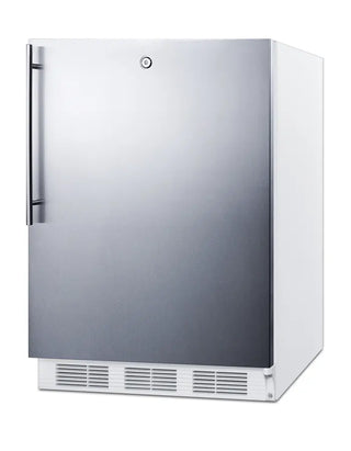 Accucold FF6LW7SSHVADA 24" Wide ADA Height All-Refrigerator with Stainless Steel Wrapped Door, 5.5 cu.ft.