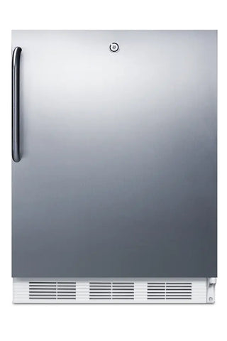 Accucold FF6LW7SSTBADA 24" Wide ADA Height All-Refrigerator with Stainless Steel Wrapped Door, 5.5 cu.ft.