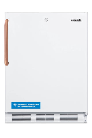 Accucold FF6LWBI7TBCADA 24" Wide Built-In All-Refrigerator ADA Compliant with Antimicrobial Pure Copper Handle