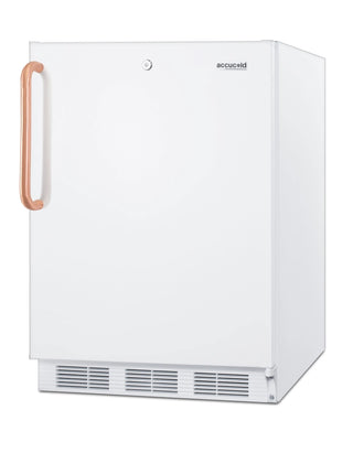 Accucold FF6LWBI7TBCADA 24" Wide Built-In All-Refrigerator ADA Compliant with Antimicrobial Pure Copper Handle
