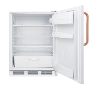Accucold FF6LWBI7TBCADA 24" Wide Built-In All-Refrigerator ADA Compliant with Antimicrobial Pure Copper Handle