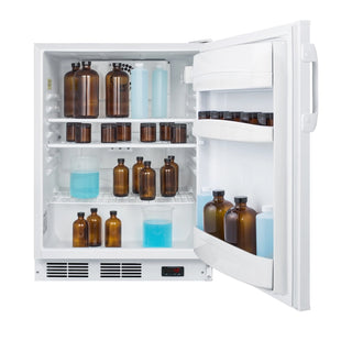 Accucold FF6LWBIPLUS2ADA 24" Wide Built-In All-Refrigerator ADA Compliant, NIST Calibrated Thermometer, 5.5 cu.ft. 