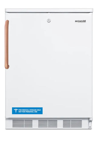 Accucold FF6LWTBC 24" Wide All-Refrigerator with Antimicrobial Pure Copper Handle, 5.5 cu.ft.