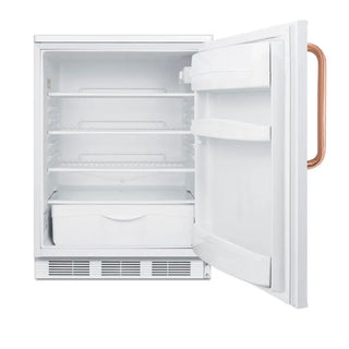 Accucold FF6LWTBC 24" Wide All-Refrigerator with Antimicrobial Pure Copper Handle, 5.5 cu.ft.