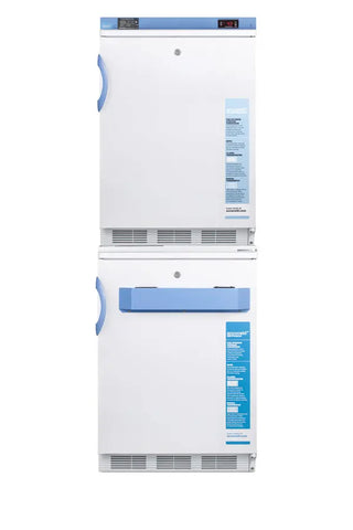 Accucold FF7LW-VT65MLSTACKMED2 24" Wide All-Refrigerator/All-Freezer Combination, 9.0 cu.ft., CDC/VFC Compliant