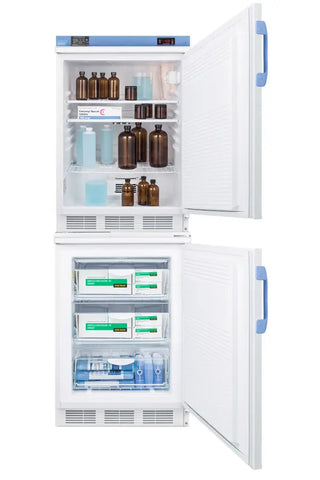 Accucold FF7LW-VT65MLSTACKMED2 24" Wide All-Refrigerator/All-Freezer Combination, 9.0 cu.ft., CDC/VFC Compliant