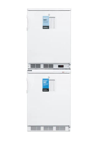 Accucold FF7LW-VT65MLSTACKPRO 24" Wide All-Refrigerator/All-Freezer Combination, 8.7 cu.ft., Stacked Design