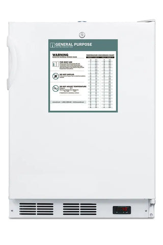 Accucold FF7LWBIADAGP 24" Wide Built-In All-Refrigerator, ADA Compliant, 5.5 cu.ft., Digital Thermostat, Healthcare
