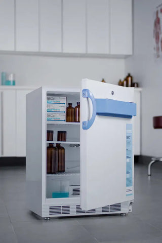 Accucold FF7LWBIMED2ADA 24" Wide ADA Height Built-In All-Refrigerator MED2 Series with NIST Calibrated Thermometer, 5.5 cu.ft.