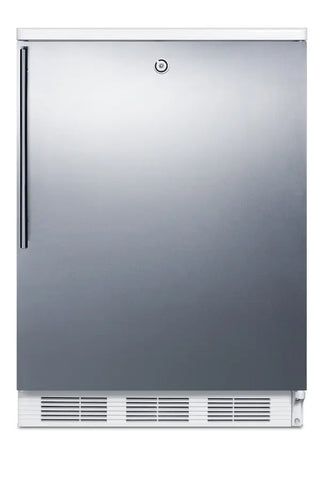 Accucold FF7LWBISSHV 24" Wide Built-In All-Refrigerator with Stainless Steel Wrapped Door and Vertical Handle, 5.5 cu.ft.