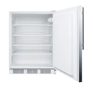 Accucold FF7LWBISSHVADA 24" Wide ADA Height Built-In All-Refrigerator with Stainless Steel Wrapped Door, 5.5 cu.ft.