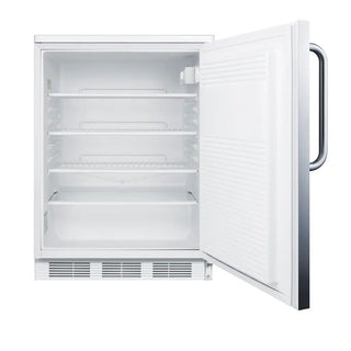 Accucold FF7LWBISSTBADA 24" Wide ADA Height Built-In All-Refrigerator with Stainless Steel Wrapped Door, 5.5 cu.ft.