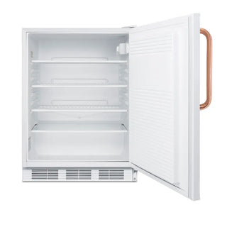 Accucold FF7LWBITBCADA 24" Wide ADA Height Built-In All-Refrigerator with Antimicrobial Pure Copper Handle, 5.5 cu.ft.