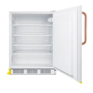 Accucold FF7LWBITBCSTOADA 24" Wide ADA Height Built-In All-Refrigerator with Antimicrobial Pure Copper Handle, 5.5 cu.ft.