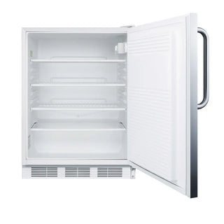 Accucold FF7LWCSSADA 24" Wide ADA Height Built-In All-Refrigerator with Full Stainless Steel Exterior, 5.5 cu.ft.