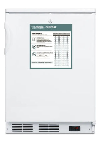 Accucold FF7LWGP 24" Wide All-Refrigerator for General Purpose Healthcare Storage, 5.5 cu.ft.