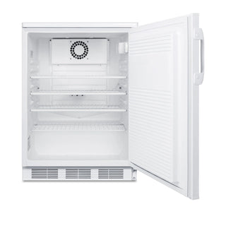 Accucold FF7LWGPC 24" Wide Counter-Height Commercial All-Refrigerator with Lock NSF-7, White Cabinet, 5.5 cu.ft. 