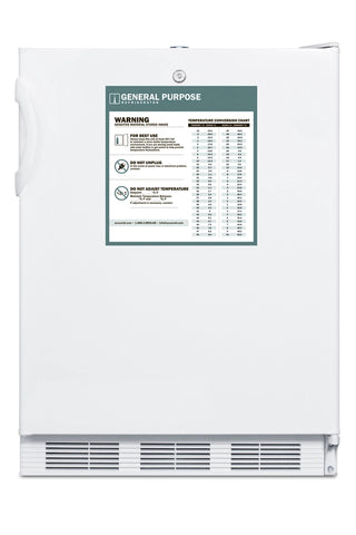 Accucold FF7LWGPCADA 24" Wide ADA Compliant Commercial All-Refrigerator with Lock NSF-7, 5.5 cu.ft.