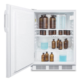 Accucold FF7LWGPCADALHD 24" Wide ADA Compliant Commercial All-Refrigerator Left-Hand Door with Lock NSF-7, 5.5 cu.ft.