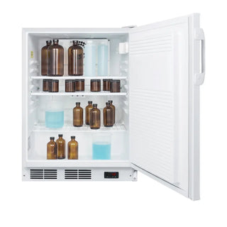 Accucold FF7LWPLUS2ADA 24" Wide ADA Height All-Refrigerator PLUS2 Series with NIST Calibrated Thermometer, 5.5 cu.ft.