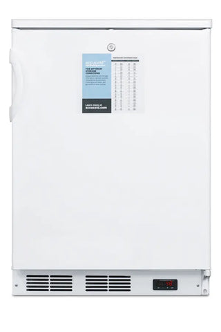Accucold FF7LWPRO 24" Wide All-Refrigerator PRO Series with Digital Thermostat and Internal Fan, 5.5 cu.ft.