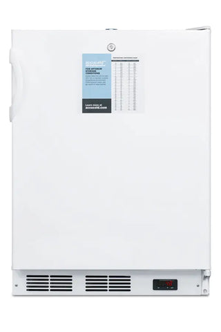Accucold FF7LWPROADA 24" Wide ADA Height Built-In All-Refrigerator PRO Series with Digital Thermostat, 5.5 cu.ft.