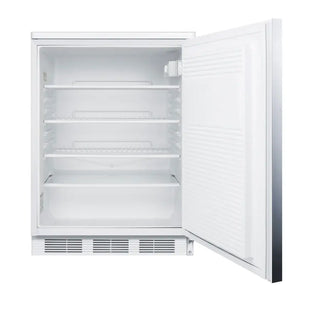 Accucold FF7LWSSHH 24" Wide All-Refrigerator with Stainless Steel Wrapped Door and Horizontal Handle, 5.5 cu.ft.