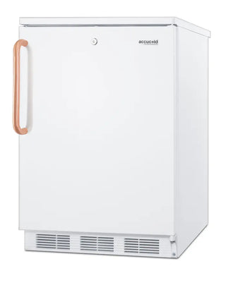Accucold FF7LWTBC 24" Wide All-Refrigerator with Antimicrobial Pure Copper Handle, 5.5 cu.ft.